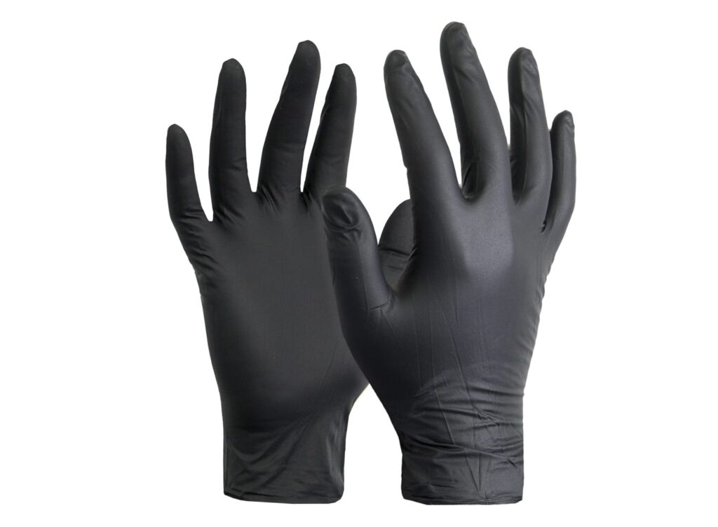 High Five Industrial Black Nitrile Glove