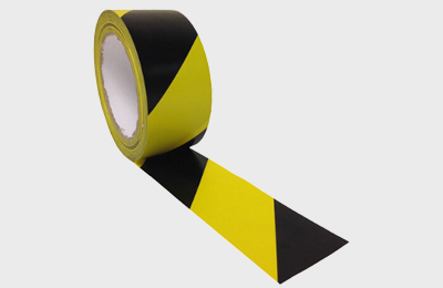 Yellow and Black Striped Adhesive Line Marking Tape